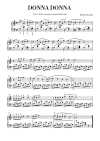 Page 1 of Sheet music PDF Piano Donna Donna Piano EASY - Sholom Secunda