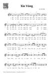 Page 1 of Sheet music PDF Xin vâng - Lm. Mi Trầm