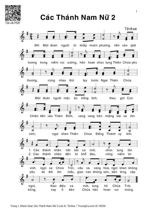 Các Thánh Nam Nữ 2