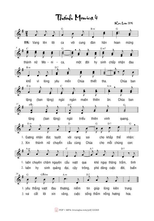 Thánh Monica 4 - Sr. Kim Loan