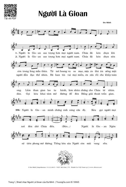 Người Là Gioan - Đa Minh