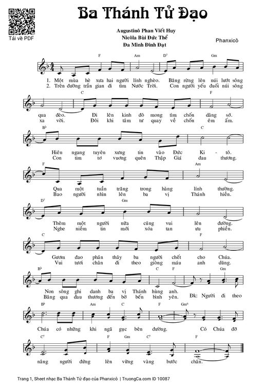 Ba Thánh Tử đạo