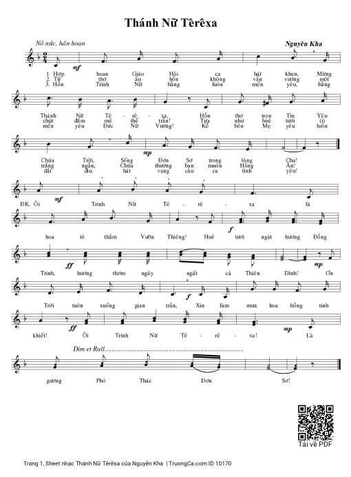 Thánh Nữ Têrêsa