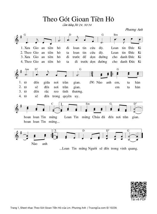 Theo Gót Gioan Tiền Hô