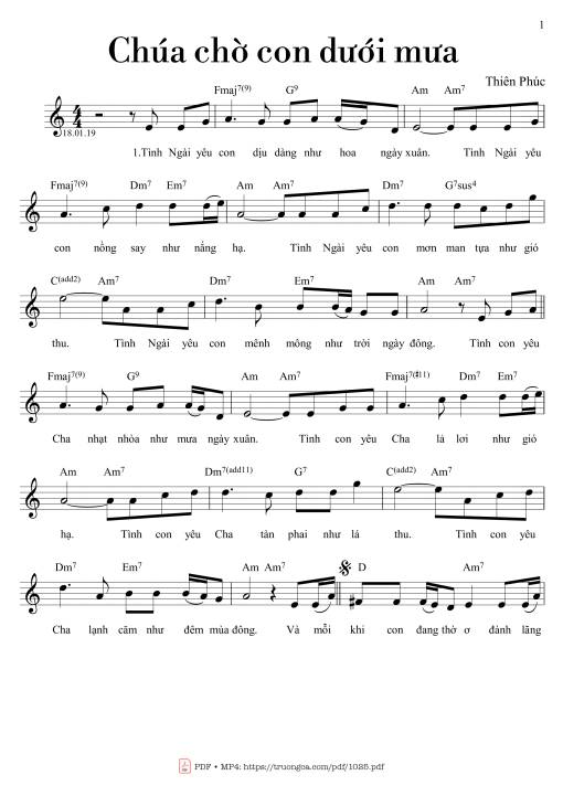 Chúa chờ con dưới mưa