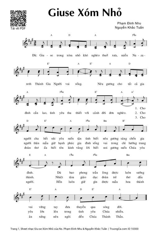 Giu-se Xóm Nhỏ - Ns. Phạm Đình Nhu & Nguyễn Khắc Tuần