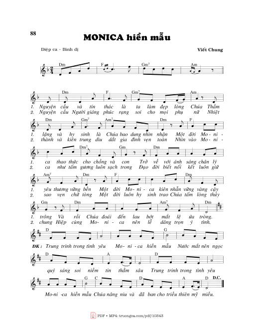 Monica Hiền Mẫu - Viết Chung