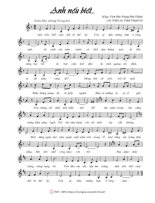 Anh nếu biết - Tâm Đức