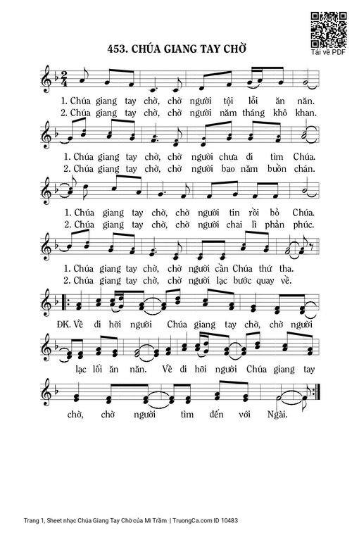 Chúa Giang Tay Chờ