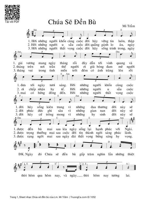 Chúa sẽ đền bù