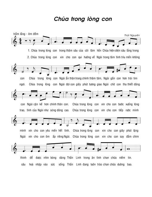 Chúa trong lòng con