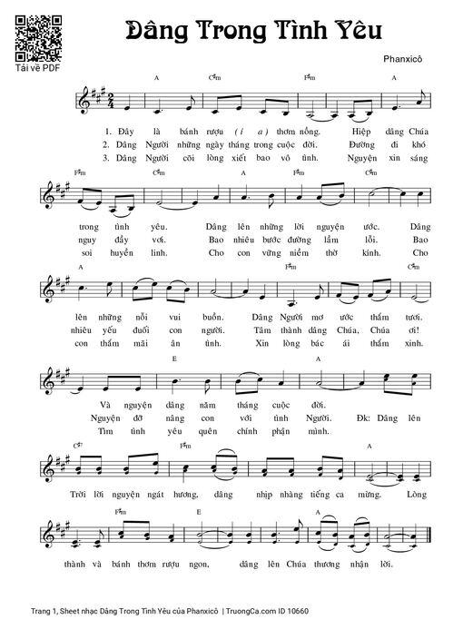 Dâng Trong Tình Yêu