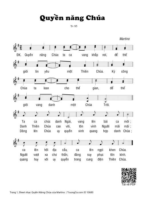 Quyền Nămg Chúa - Martino