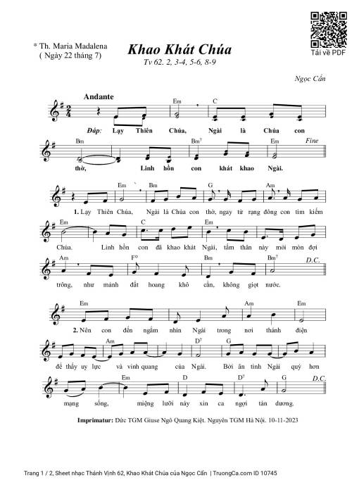 Thánh Vịnh 62, Khao Khát Chúa