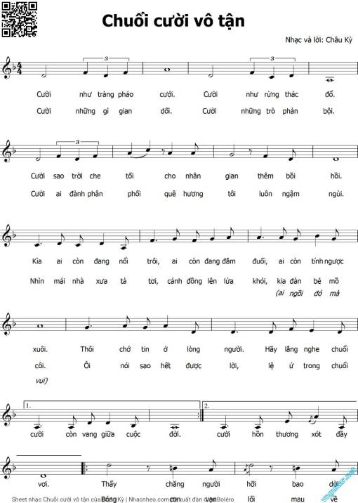 Sheet PDF of Chuỗi cười vô tận