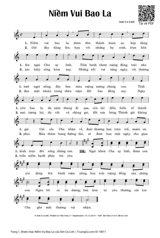 Niềm Vui Bao La - Sơn Ca Linh