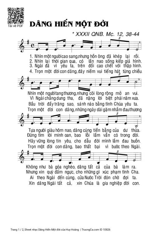 Dâng Hiến Một đời