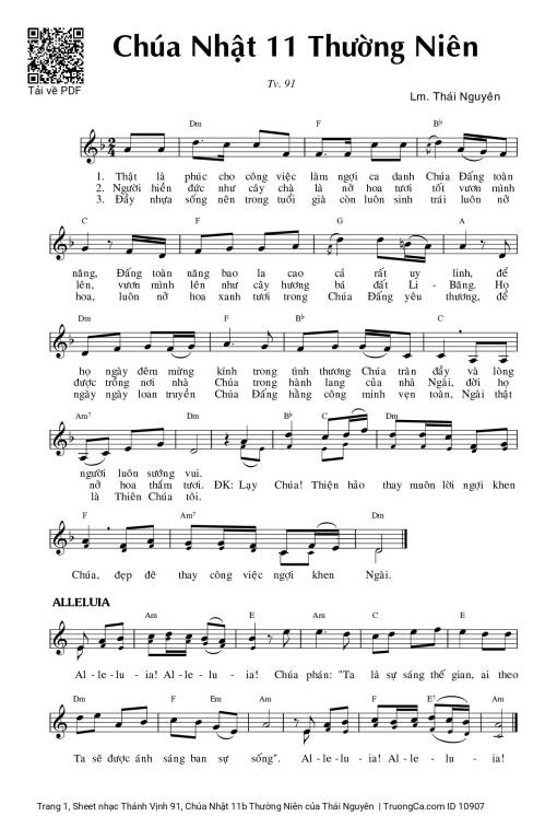 Thánh Vịnh 91, Chúa Nhật 11b Thường Niên