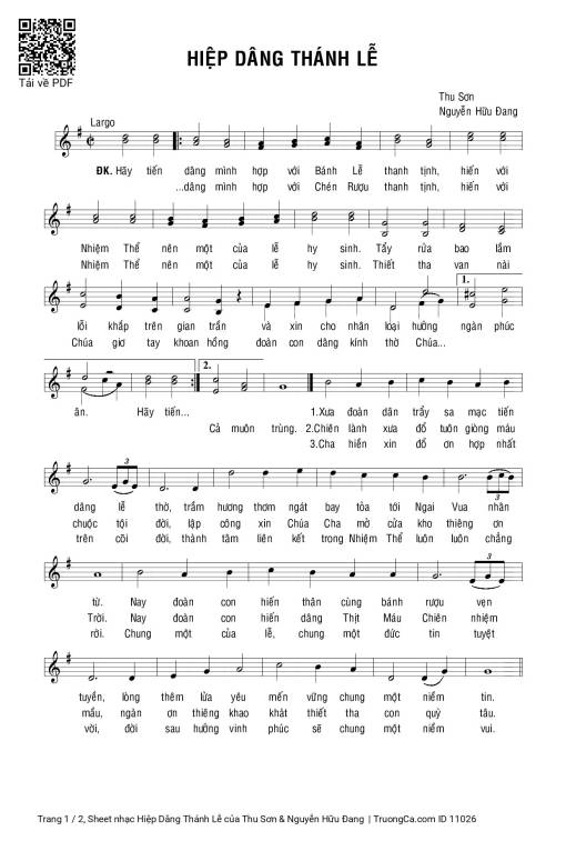 Hiệp Dâng Thánh Lễ