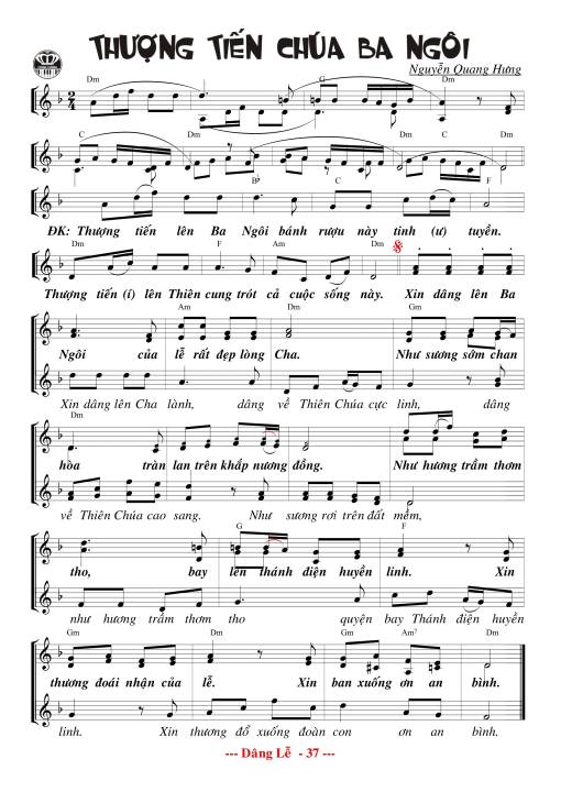 Sheet PDF of Thượng Tiến Chúa Ba Ngôi