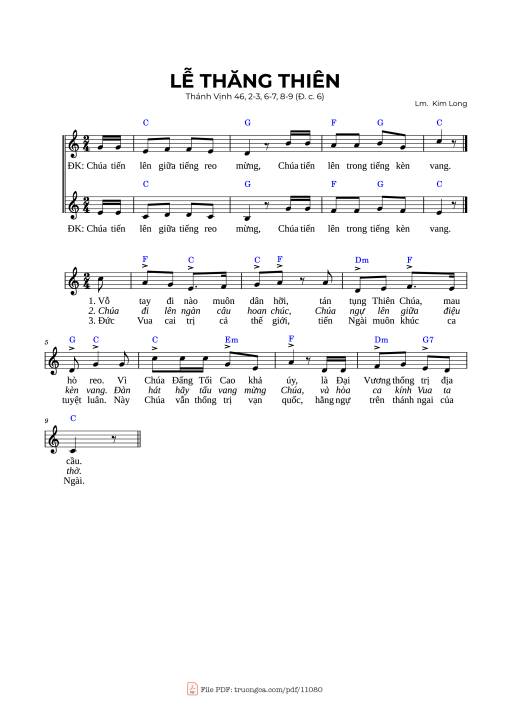 Thánh Vịnh 46, Lễ Thăng Thiên