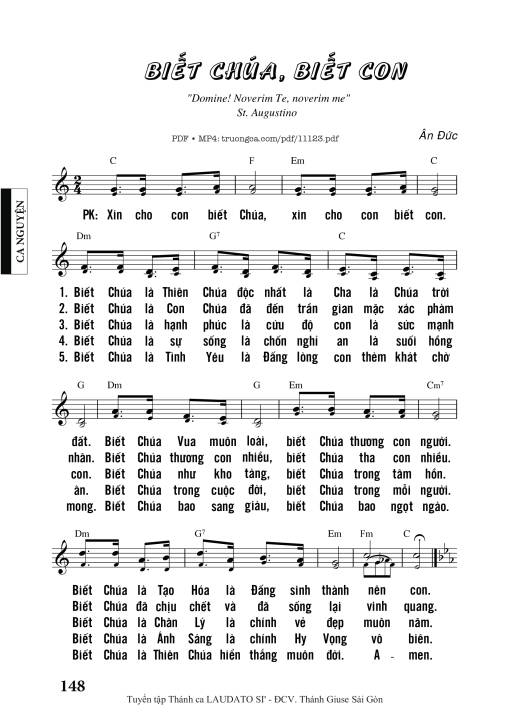 Biết Chúa Biết Con