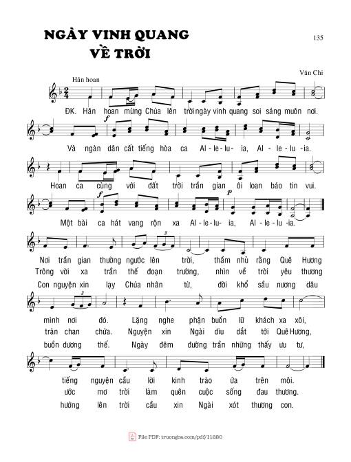 Ngày Vinh Quang Về Trời