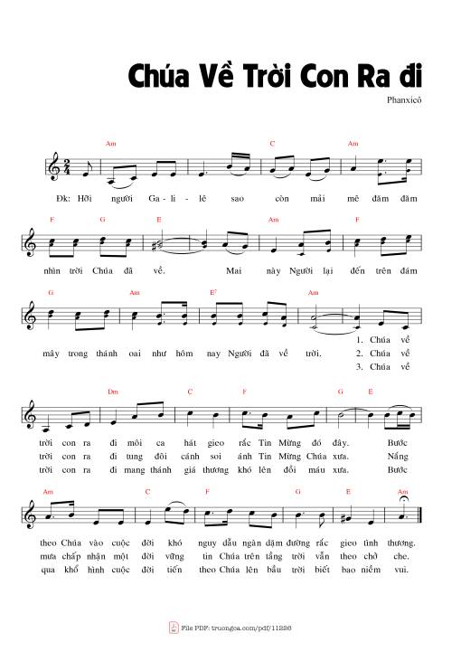 Chúa Về Trời Con Ra đi