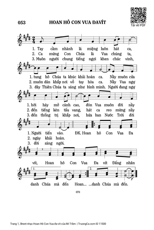 Hoan Hô Con Vua đa-vít