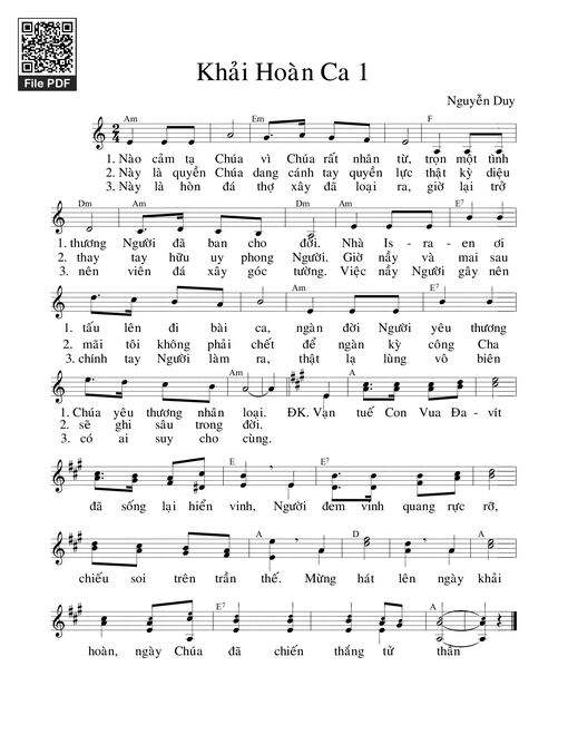 Khải Hoàn Ca - Nguyễn Duy