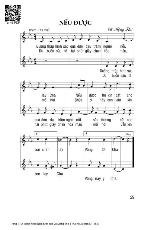 Nếu được - Vũ Mộng Thơ