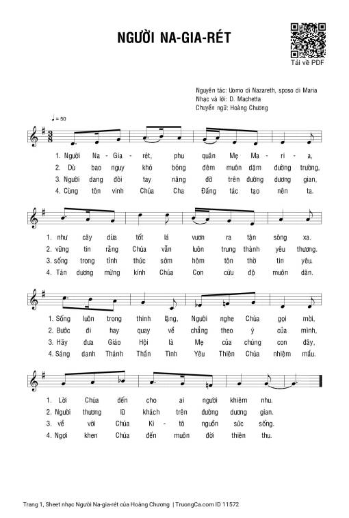 Sheet PDF of Người Na-gia-rét