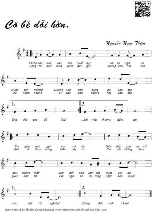 Cô bé dỗi hờn - Nguyễn Ngọc Thiện