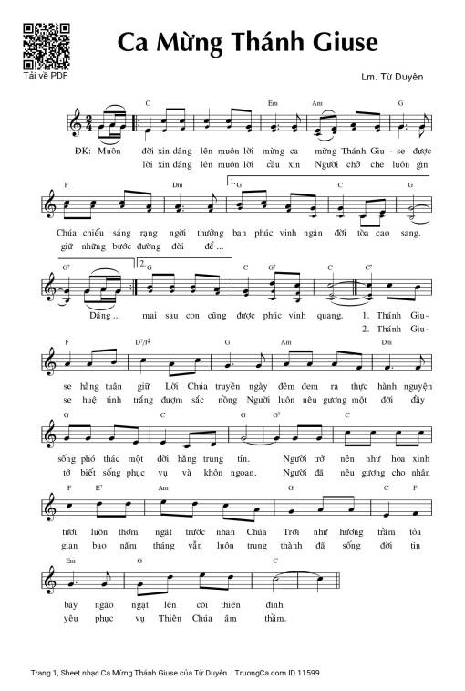 Ca Mừng Thánh Giuse