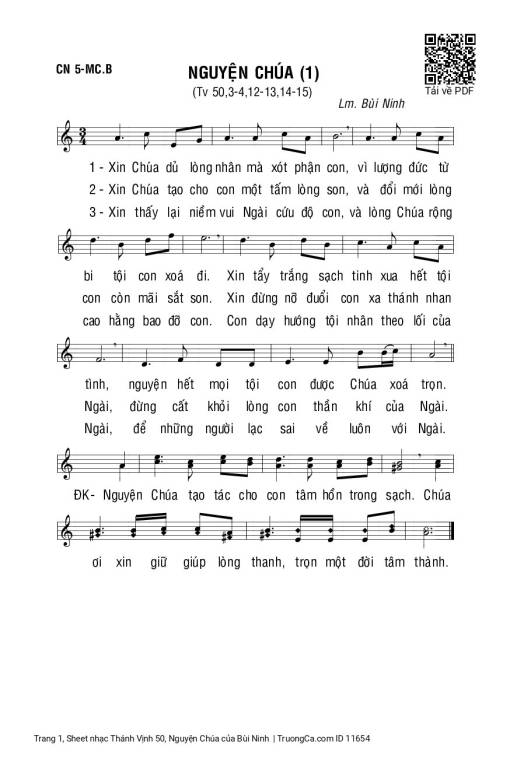 Thánh Vịnh 50, Nguyện Chúa