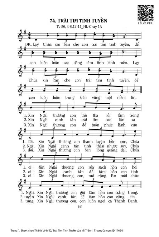 Thánh Vịnh 50, Trái Tim Tinh Tuyền