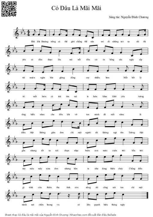 Sheet PDF of Có đâu là mãi mãi