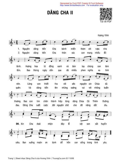 Dâng Cha Ii - Hương Vĩnh