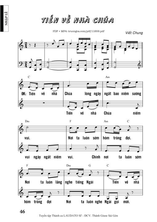 Tiến Về Nhà Chúa