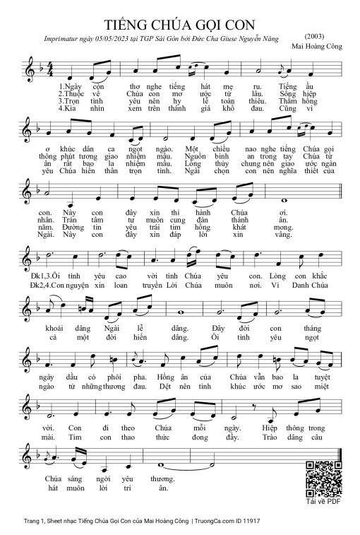 Tiếng Chúa Gọi Con