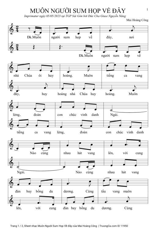 Muôn Người Sum Họp Về đây