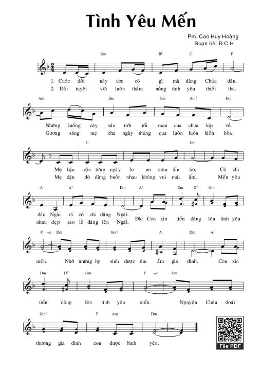 Tình Yêu Mến - Cao Huy Hoàng