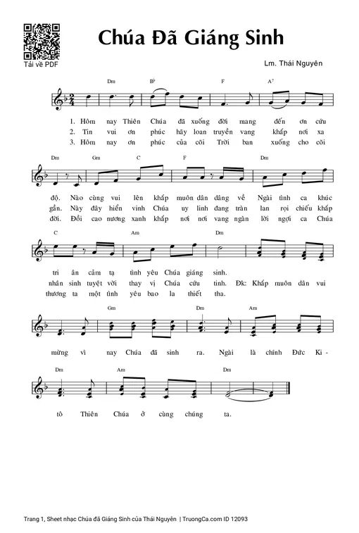 Chúa đã Giáng Sinh