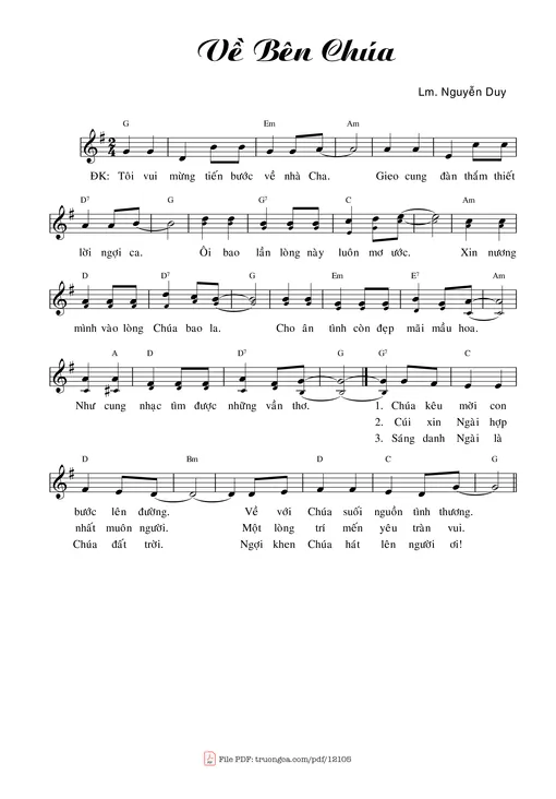 Về Bên Chúa - Nguyễn Duy