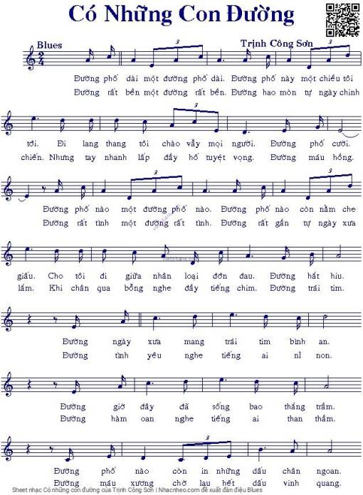 Sheet PDF of Có những con đường