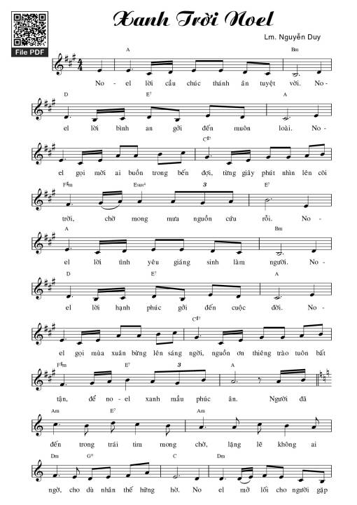 Xanh Trời Noel - Nguyễn Duy