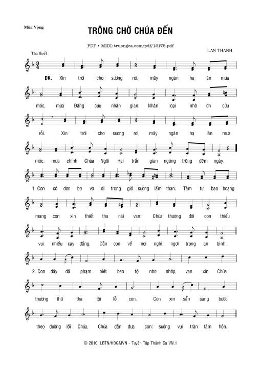 Trông Chờ Chúa đến