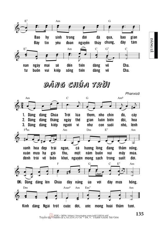 Dâng Chúa Trời - Phanxicô