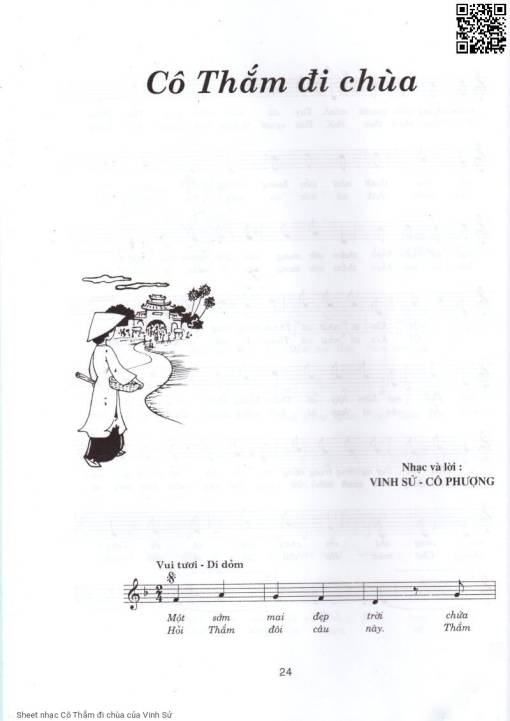 Cô Thắm đi chùa