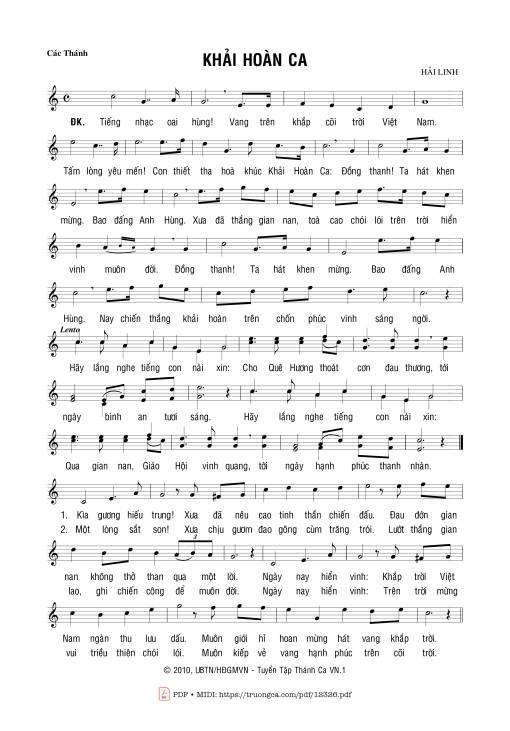 Khải Hoàn Ca - Hải Linh